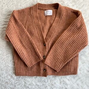 Zara Kids Cardigan in Rust